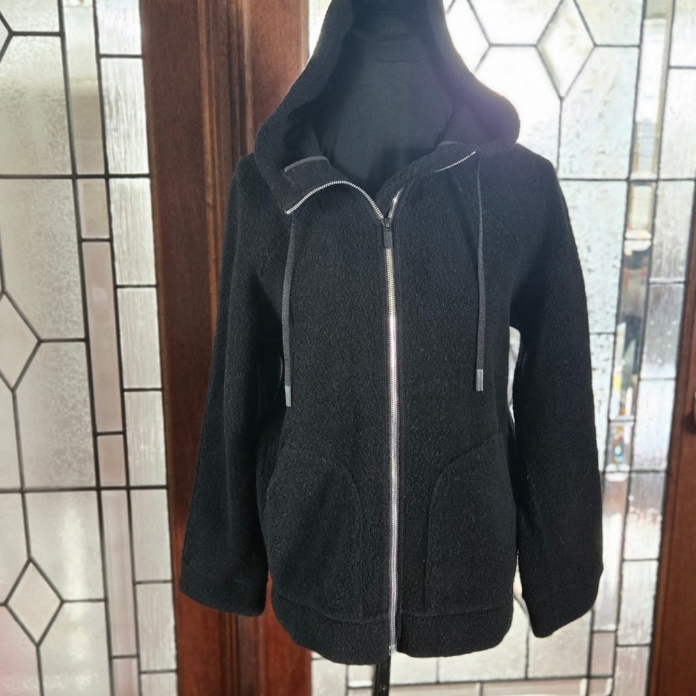 Lululemon Athletica Black Wool Blend Jacket
